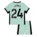 Chelsea Reece James #24 Babykleding Derde Shirt Kinderen 2023-24 Korte Mouwen (+ korte broeken)